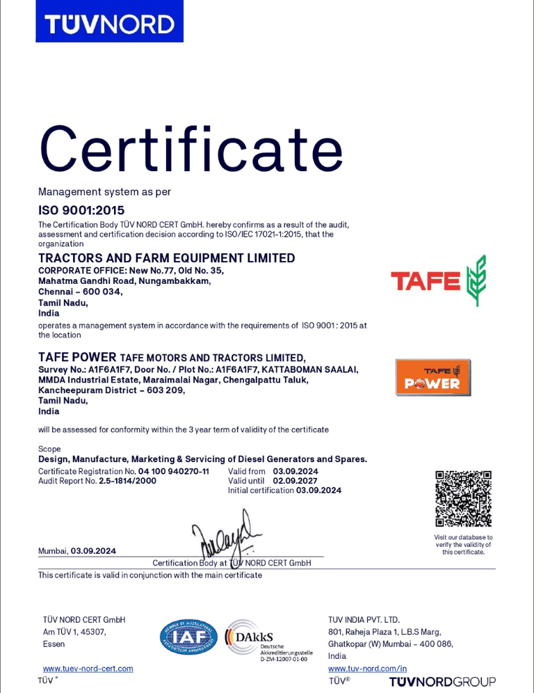 *Certificate